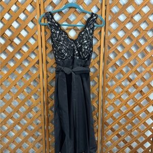 White House Black Market Black Lace Maxi Dress